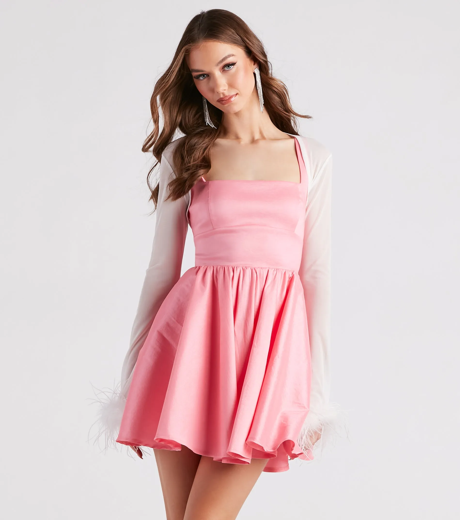 Diva Darling Mesh Marabou Bolero sold by Windsor product image thumbnail 5