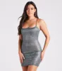Ready For Chain Strap Glitter Mini Dress sold by Windsor