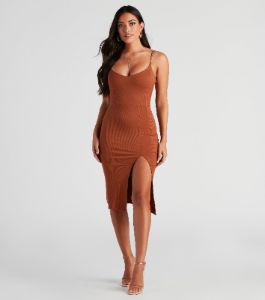 Stylish Links Chain Strap Midi Dress sold by Windsor