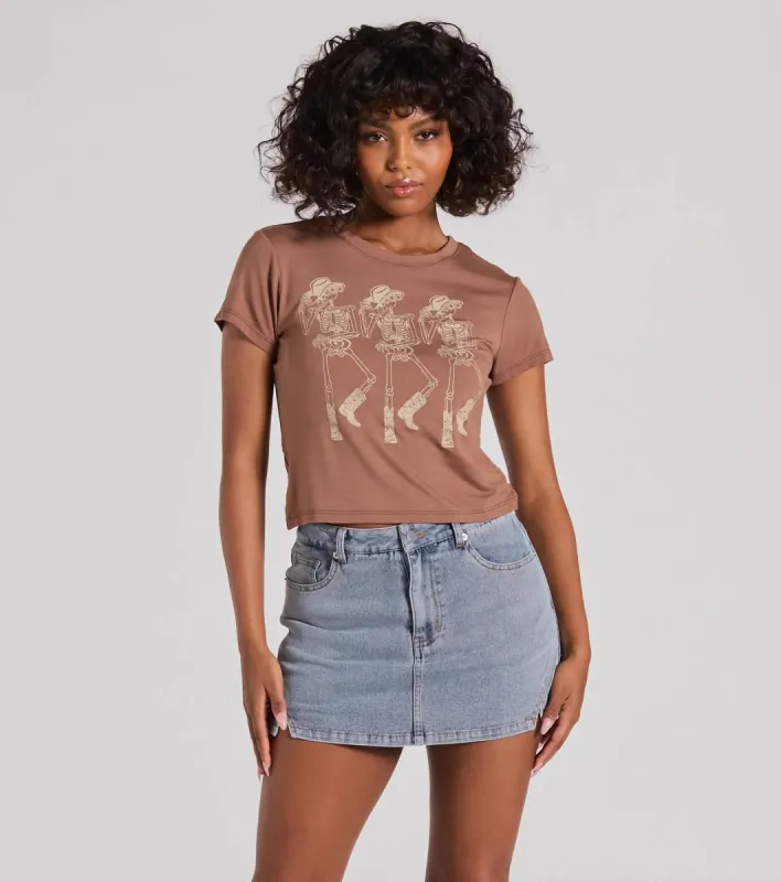 Totally Killin' It Skeleton Rodeo Graphic Tee sold by Windsor