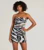 Feeling Amazing Strapless Tie-Dye Mini Dress sold by Windsor