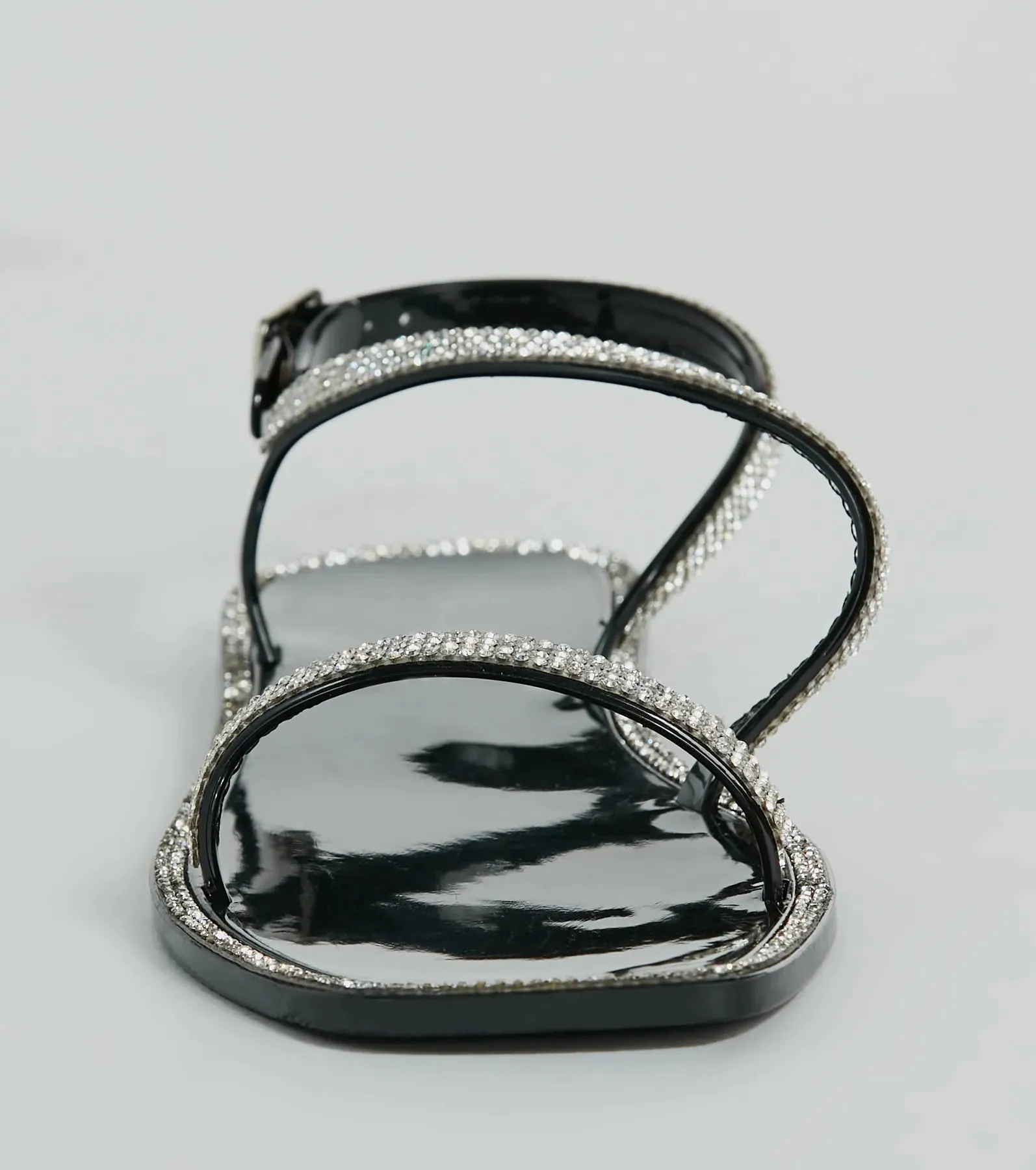 Glowing Up Rhinestone Flat Jelly Sandals sold by Windsor product image thumbnail 3