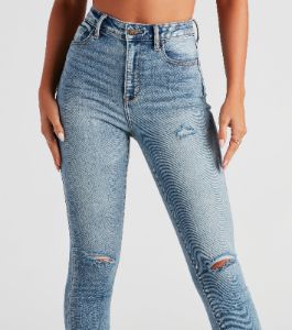 Taylor High Rise Skinny Crop Jeans By Windsor Denim sold by Windsor