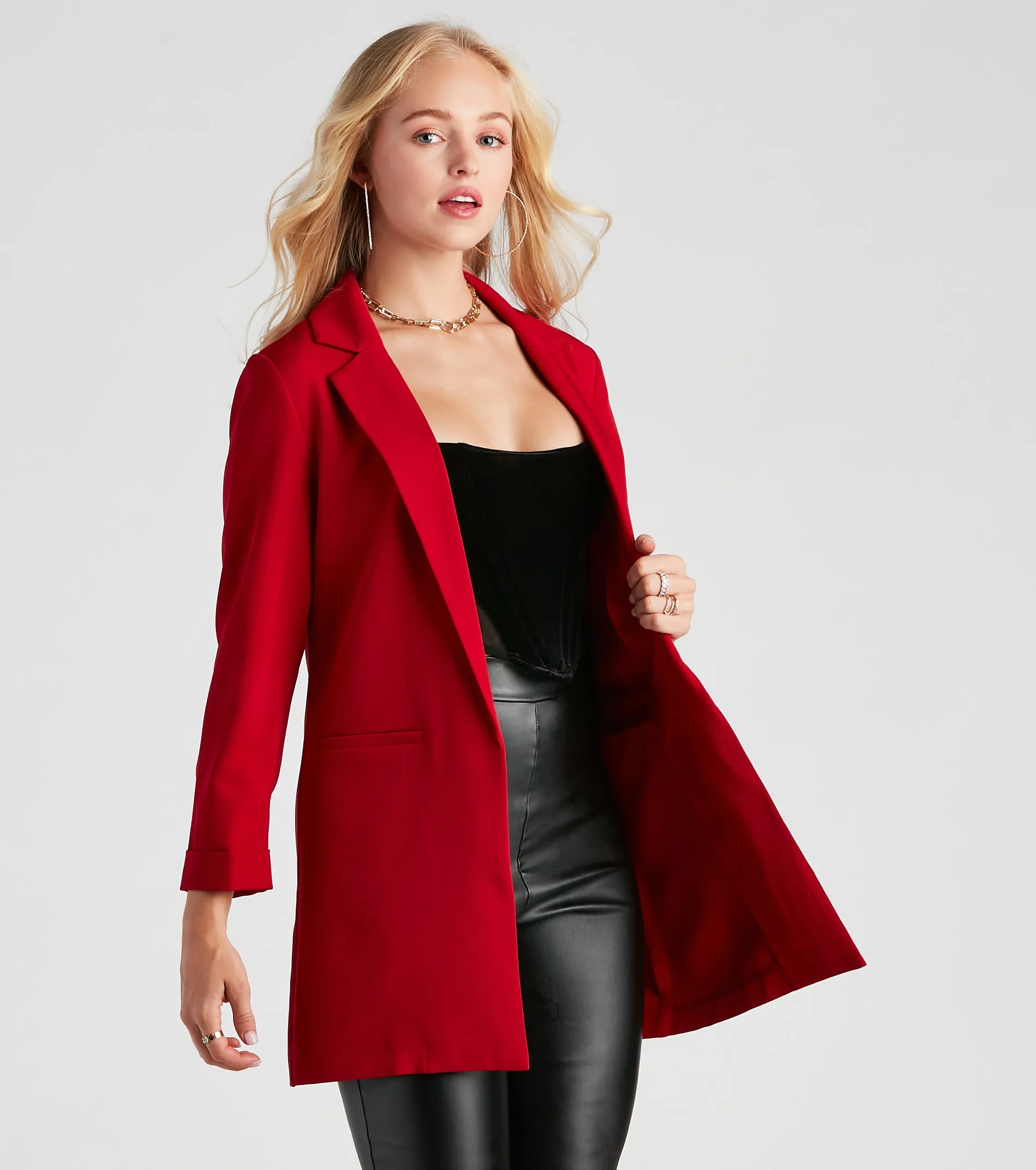 CLEARANCE - Biz Call 3/4 Sleeve Boyfriend Blazer sold by Windsor