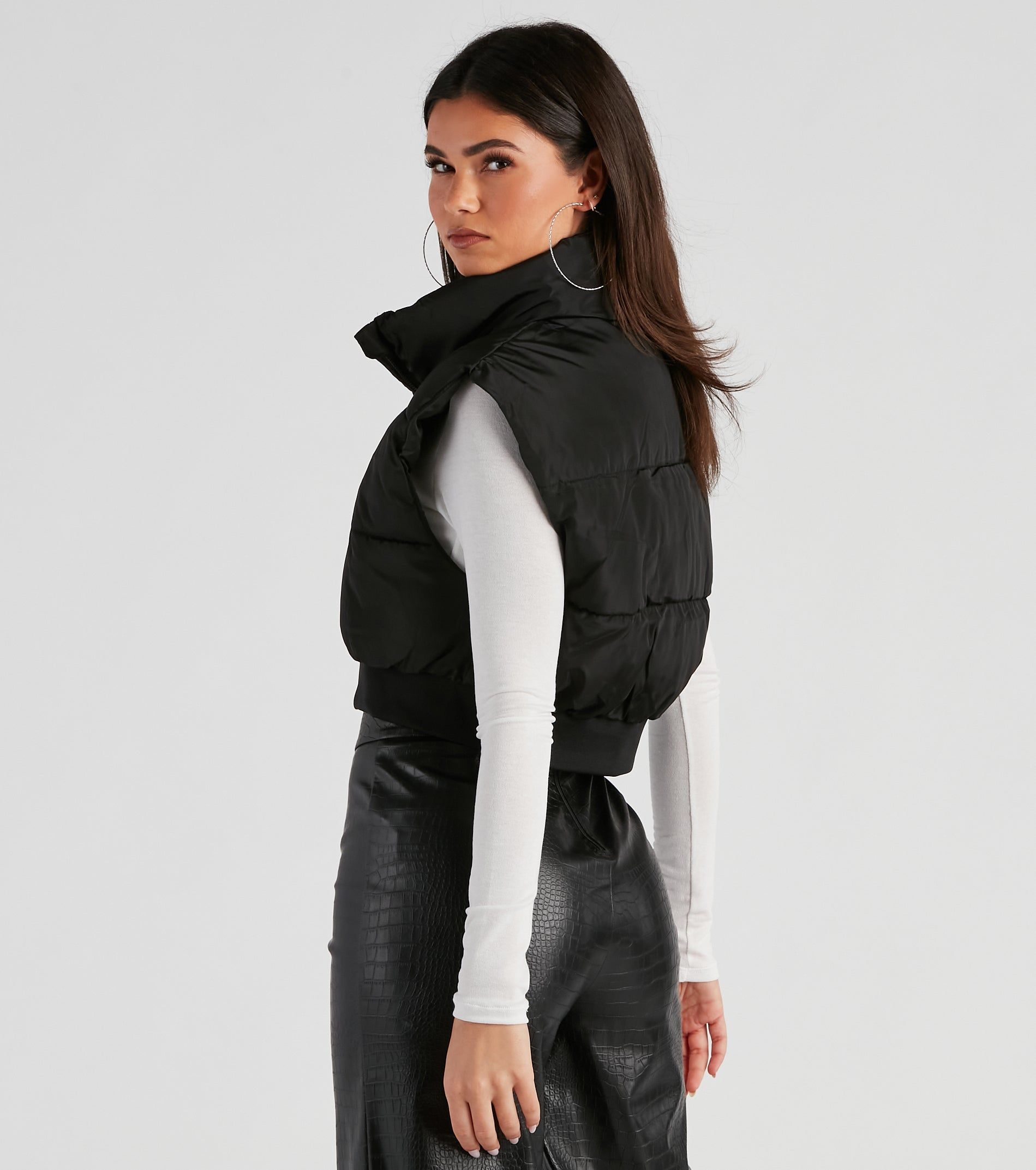 Winter Must-Have Cropped Puffer Vest sold by Windsor product image thumbnail 2