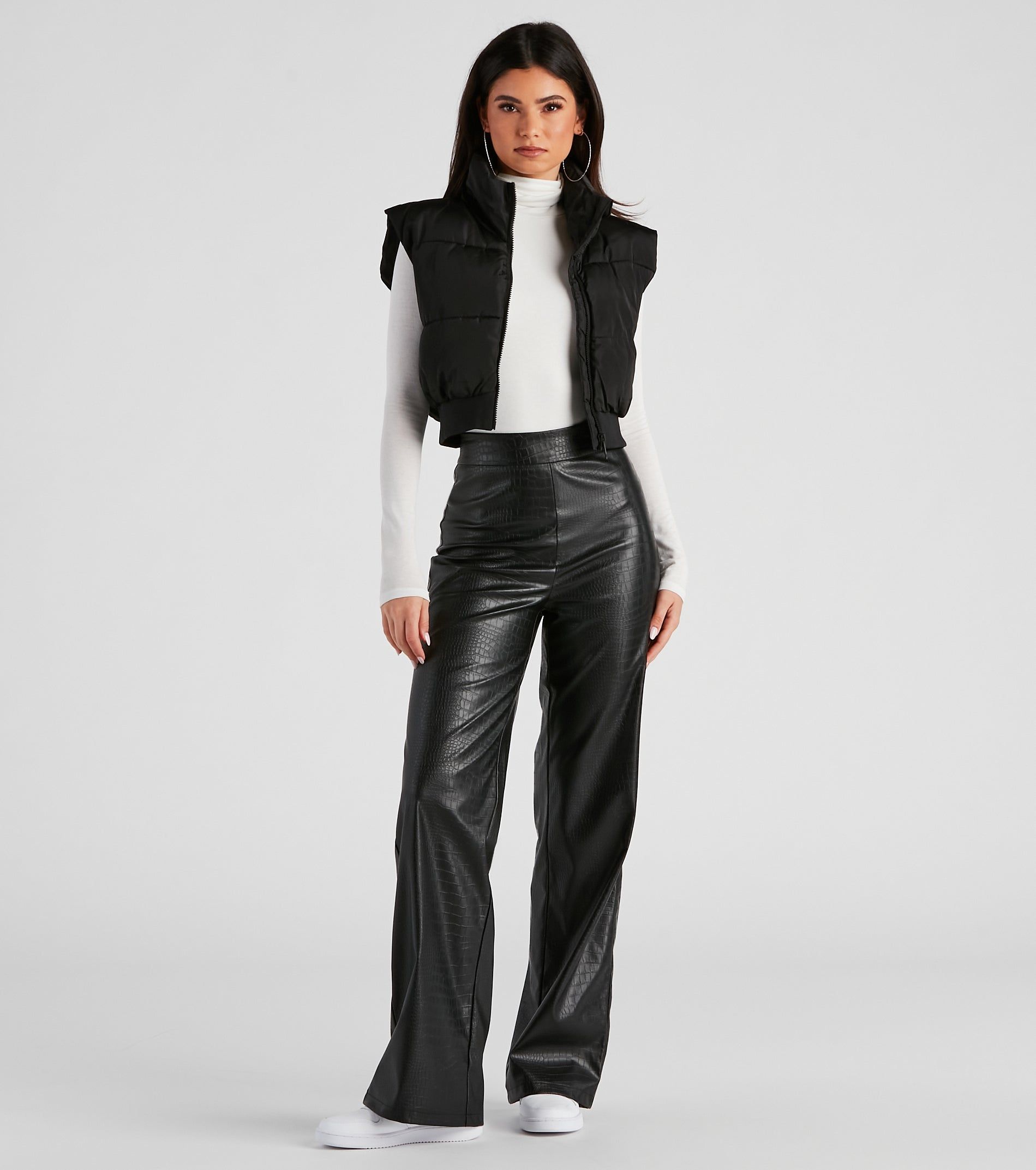 Winter Must-Have Cropped Puffer Vest sold by Windsor product image thumbnail 3