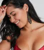 Enticing Beauty Rhinestone Long Drop Earrings sold by Windsor