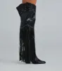 Edgy Country Babe Fringe Western Boots sold by Windsor