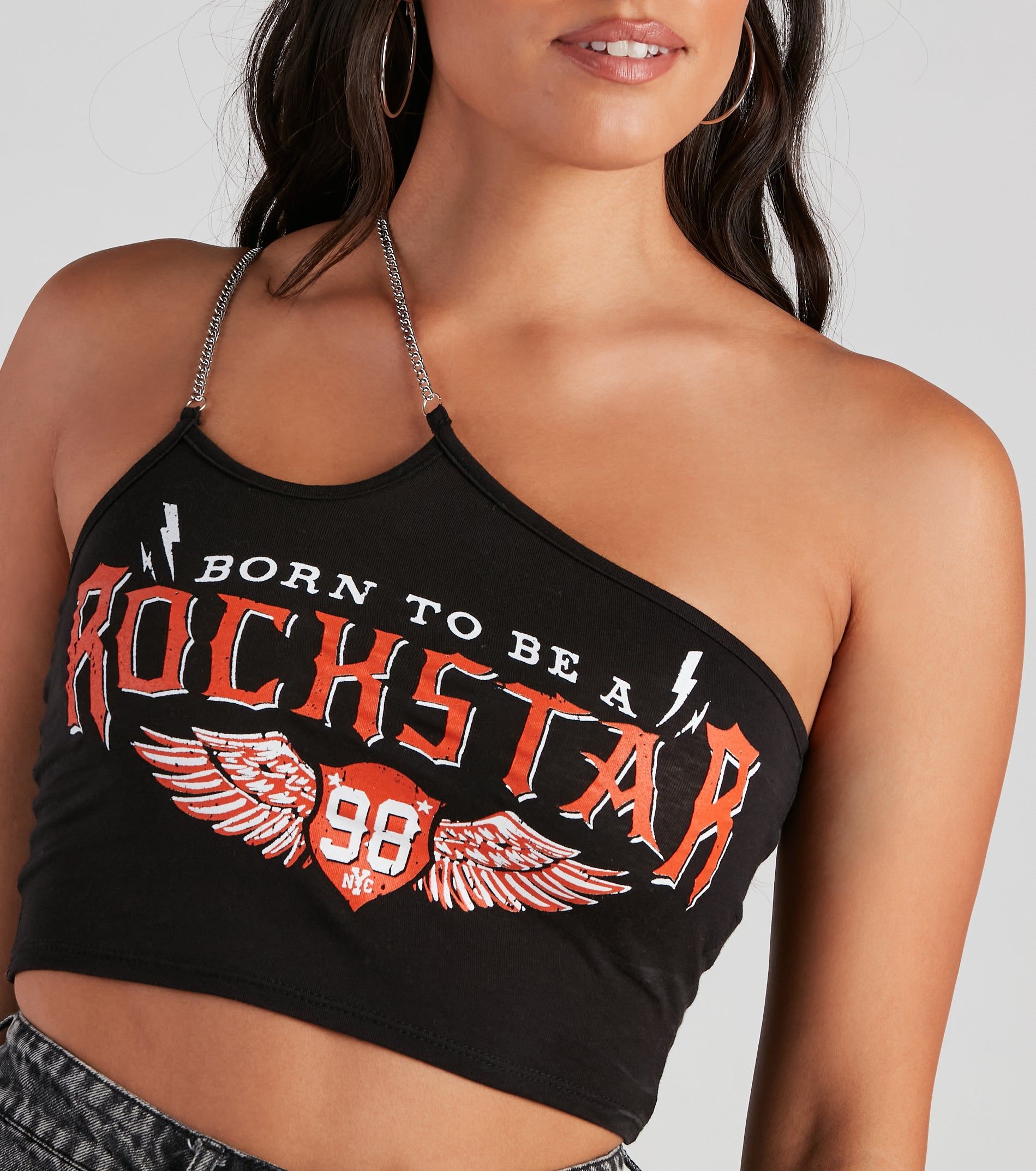 Rockstar Life Graphic Crop Top sold by Windsor product image thumbnail 4