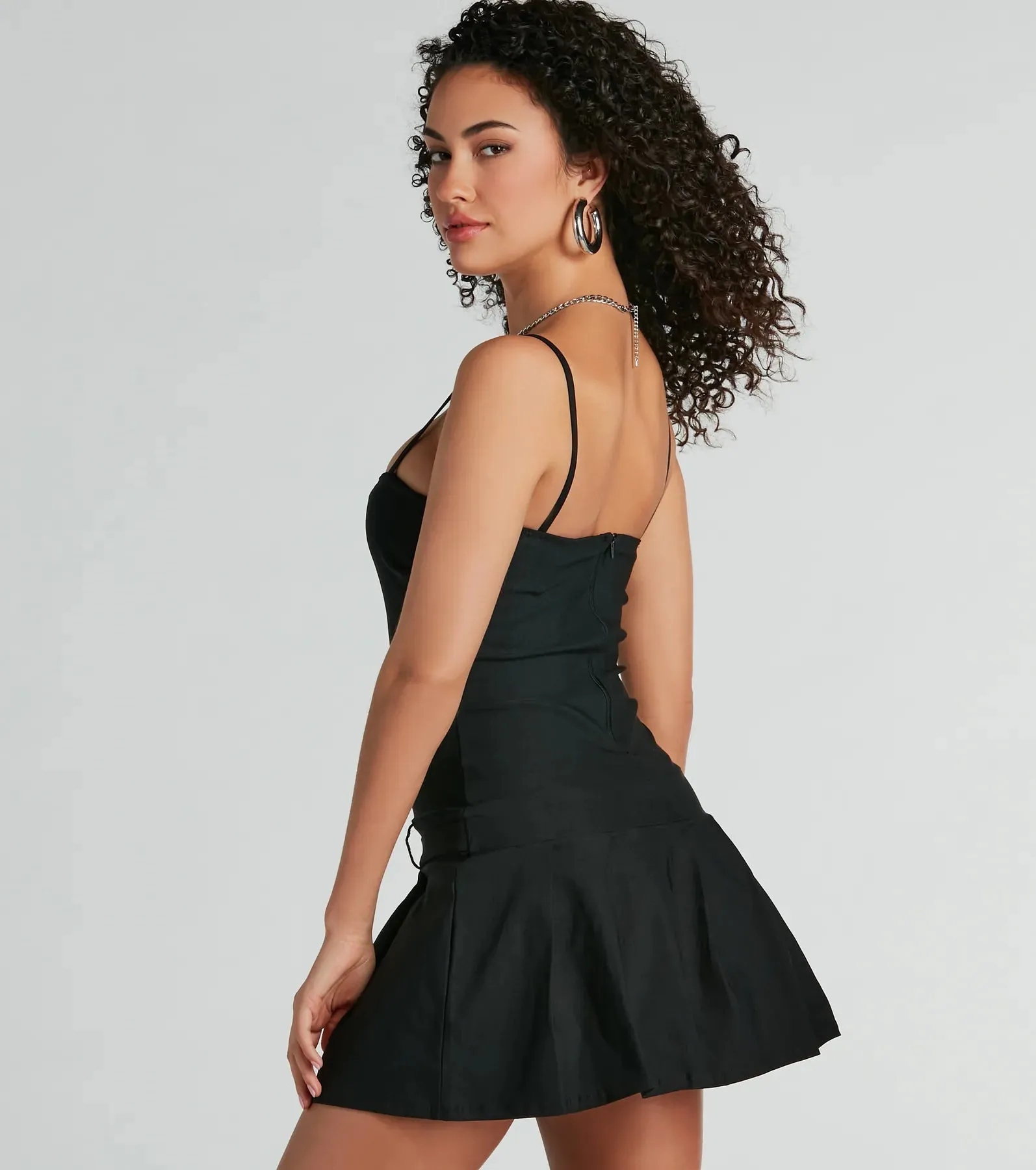 If You Pleats Sleeveless Pleated A-Line Mini Dress sold by Windsor product image thumbnail 2