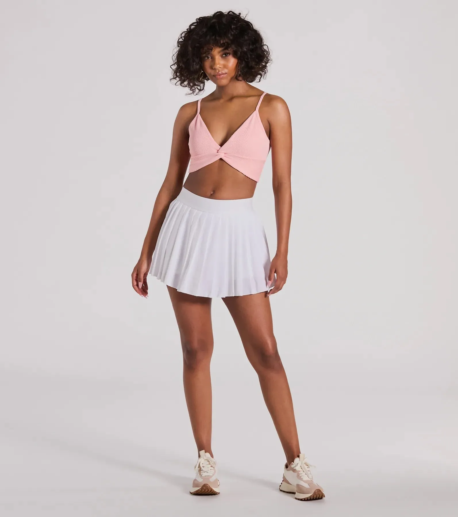 Daily Cute Vibe Twist V-Neck Crop Top sold by Windsor product image thumbnail 3
