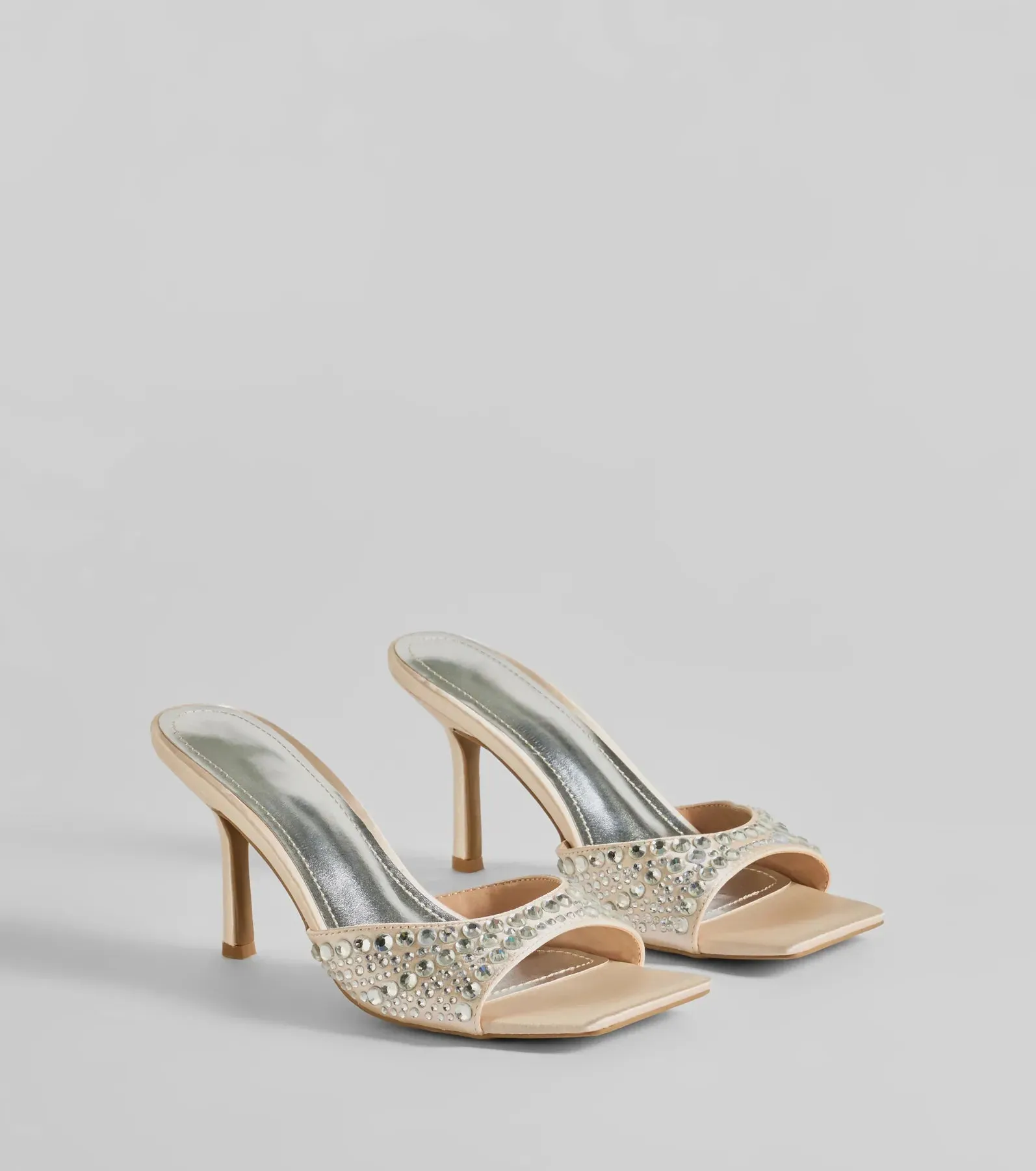 All About Glam Rhinestone Satin Stiletto Heels sold by Windsor product image thumbnail 5