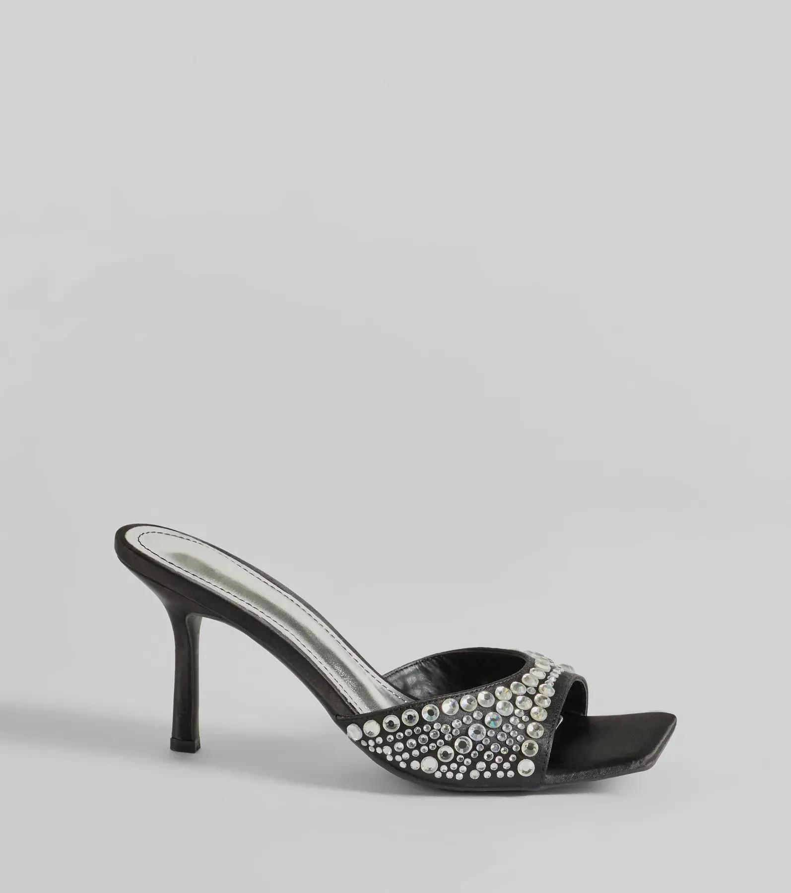 All About Glam Rhinestone Satin Stiletto Heels sold by Windsor product image thumbnail 2