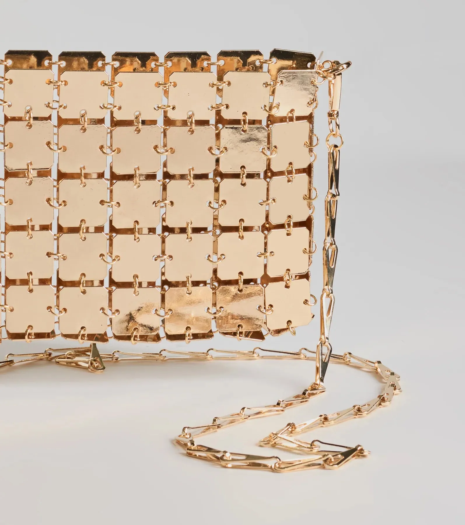 Made The List Square Chainmail Crossbody Bag sold by Windsor product image thumbnail 2