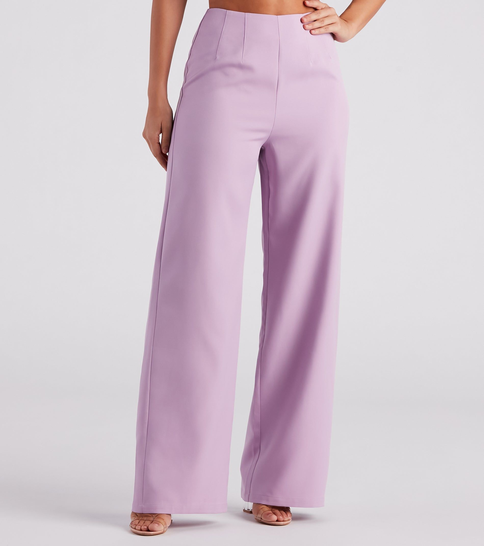 She Means Business Wide-Leg Pants sold by Windsor product image thumbnail 2