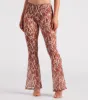 Quick Instinct Zebra Print Mesh Flare Pants sold by Windsor