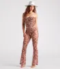 Quick Instinct Zebra Print Mesh Flare Pants sold by Windsor