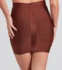 Sculpted Sultry Bandage Mini Skirt sold by Windsor