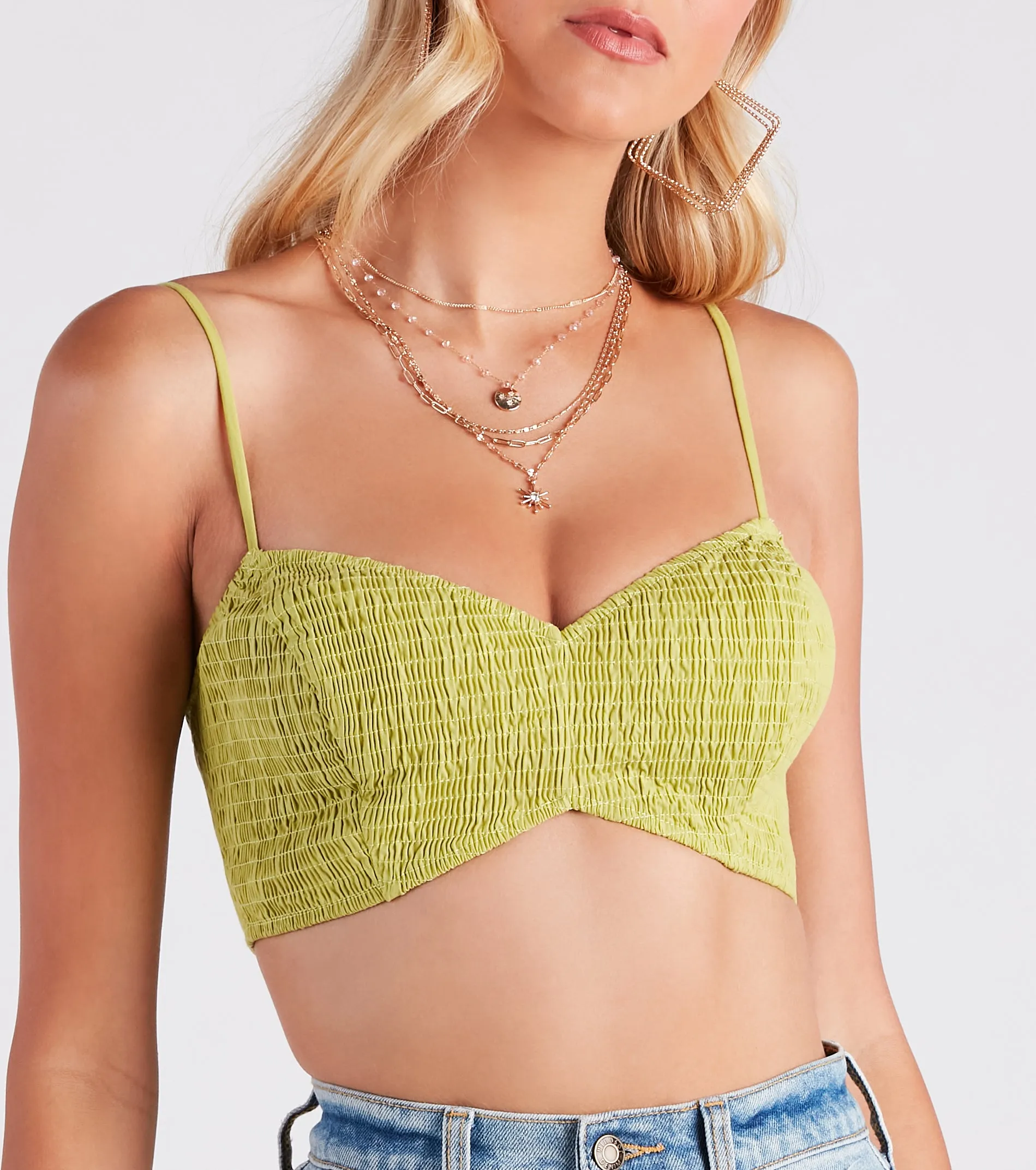 Beachside Beauty Smocked Bra Top sold by Windsor product image thumbnail 4