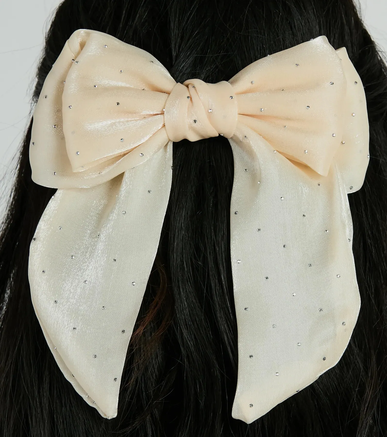 Sweet Pop Rhinestone Hair Bow Barrette sold by Windsor product image thumbnail 2