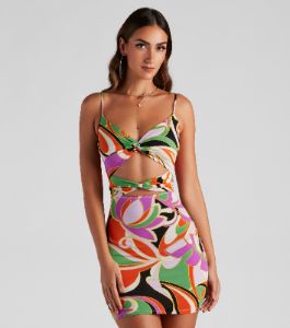 Miami Nights Bodycon Mini Dress sold by Windsor