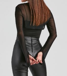Sheer Mesh Flared Sleeve Bolero sold by Windsor