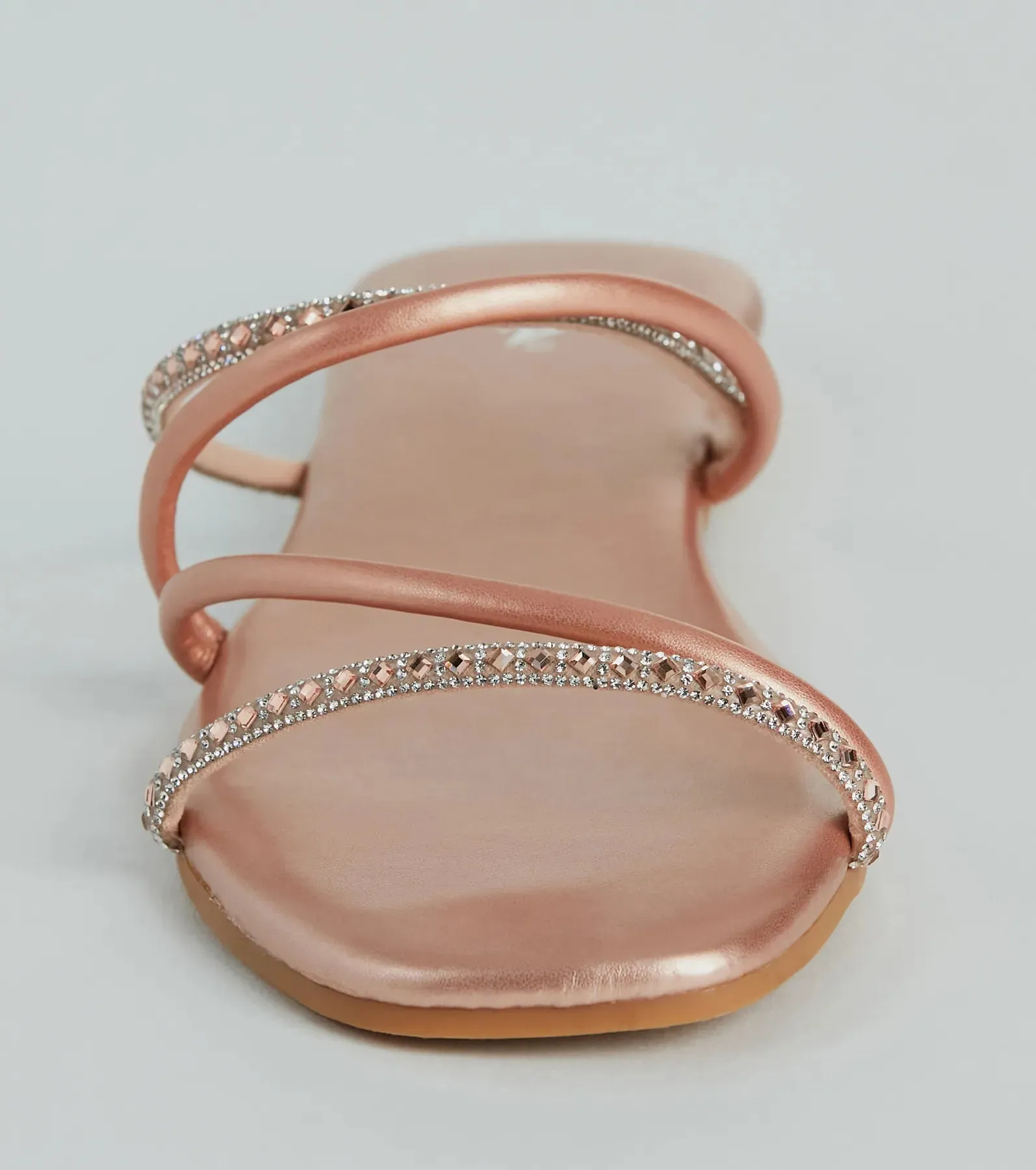 Effortless And Fab Rhinestone Strappy Flat Sandals sold by Windsor product image thumbnail 3