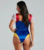 Enchanted Princess Puff Sleeve Satin Bodysuit sold by Windsor