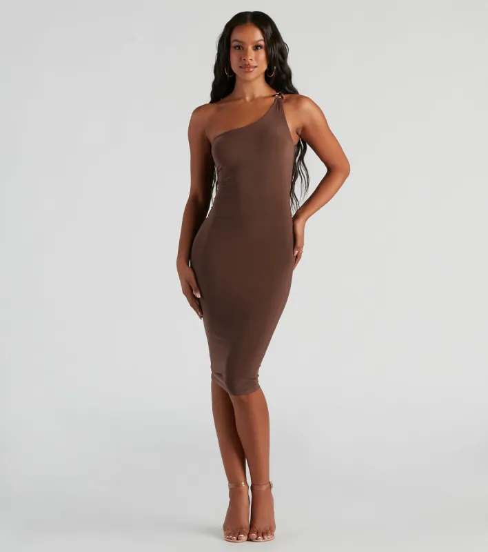 Chic Accent Chain-Trim Midi Dress sold by Windsor