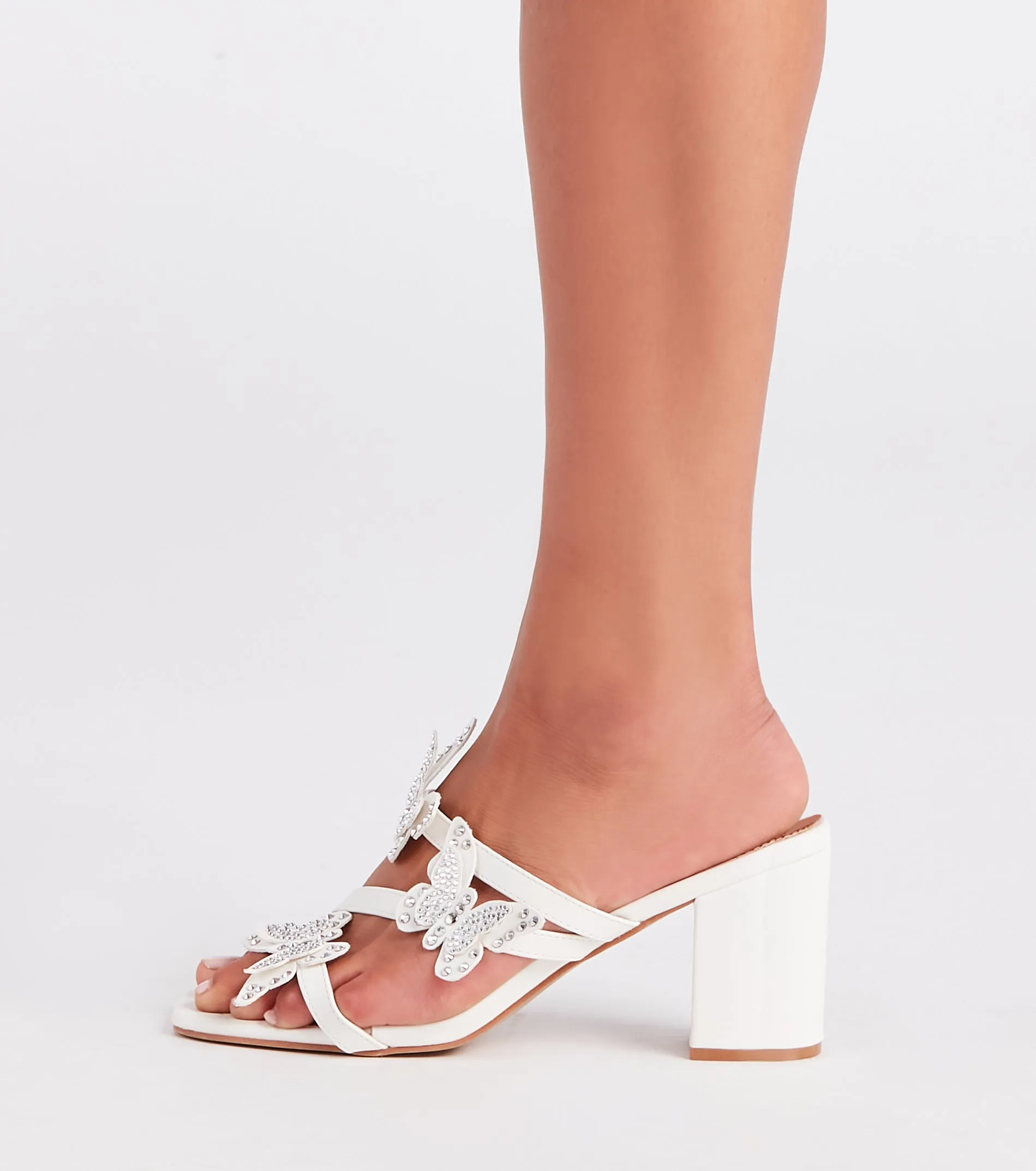 Winged Goddess Butterfly Rhinestone Mules sold by Windsor product image thumbnail 3