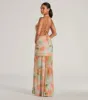 Bohemain Charm Halter Open Back Tie Dye Maxi Dress sold by Windsor