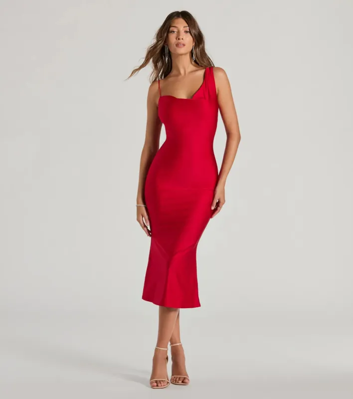 Chic In The City Cowl Neck Midi Dress sold by Windsor