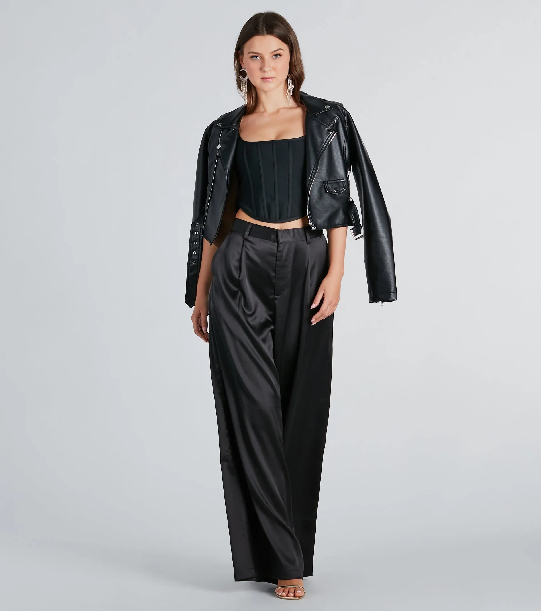 Pour It Up Bandage Knit Corset Top sold by Windsor product image thumbnail 3