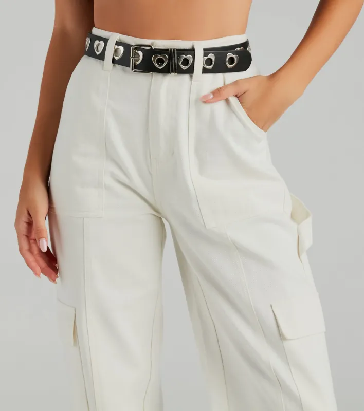 All The Trendy Vibes Heart Detail Belt sold by Windsor
