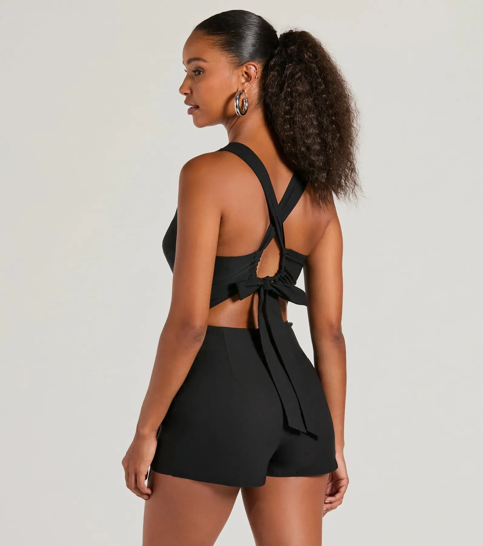 Fresh Summer Vibes Wrap-Front Romper sold by Windsor product image thumbnail 2