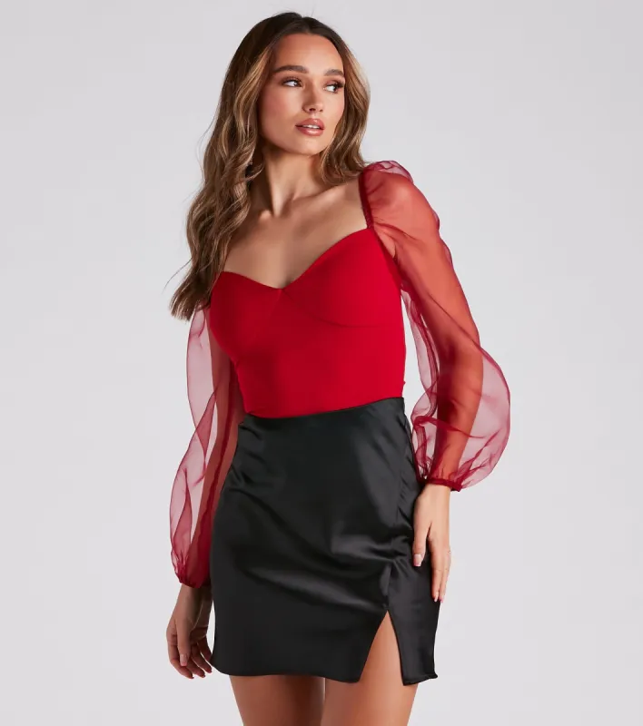 Whimsical Chic Sheer Sleeve Blouse sold by Windsor