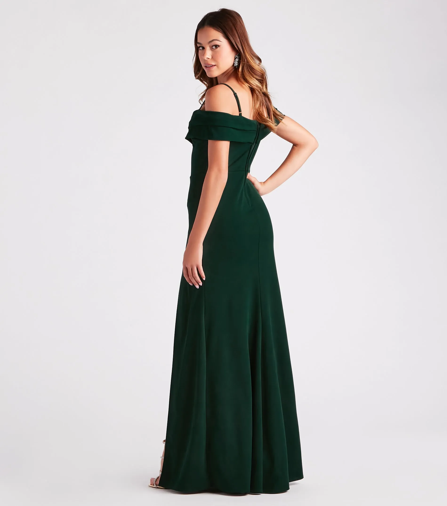 Serene Cold-Shoulder High Slit Mermaid Dress sold by Windsor product image thumbnail 2