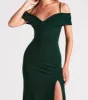 Serene Cold-Shoulder High Slit Mermaid Dress sold by Windsor