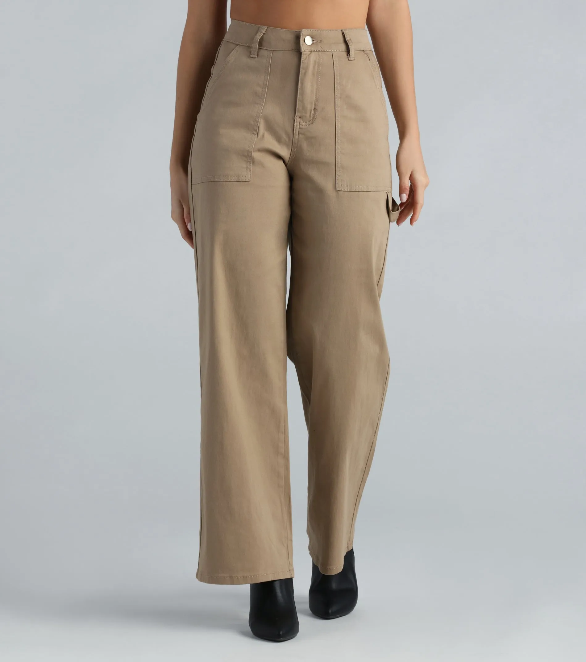 High-Rise Wide-Leg Carpenter Pants sold by Windsor
