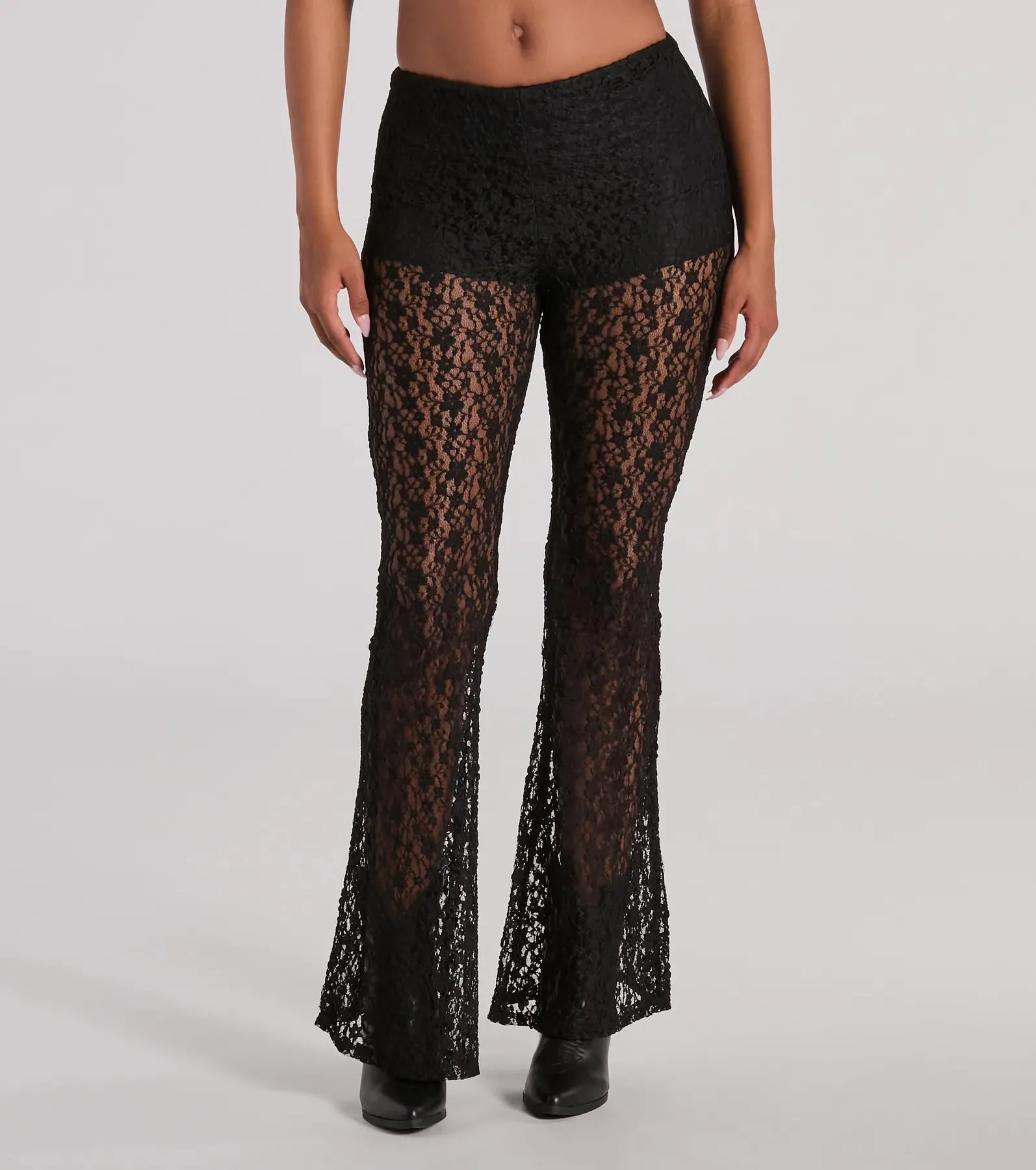 Sensational Trend High Rise Flare Lace Pants sold by Windsor product image thumbnail 4