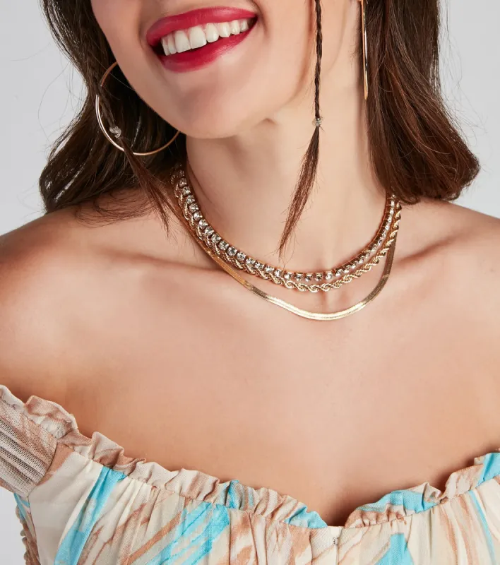 New Wave Three Piece Choker Set sold by Windsor