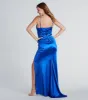 Jordyn Formal Satin Mermaid Dress With Train sold by Windsor