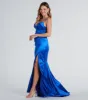 Jordyn Formal Satin Mermaid Dress With Train sold by Windsor