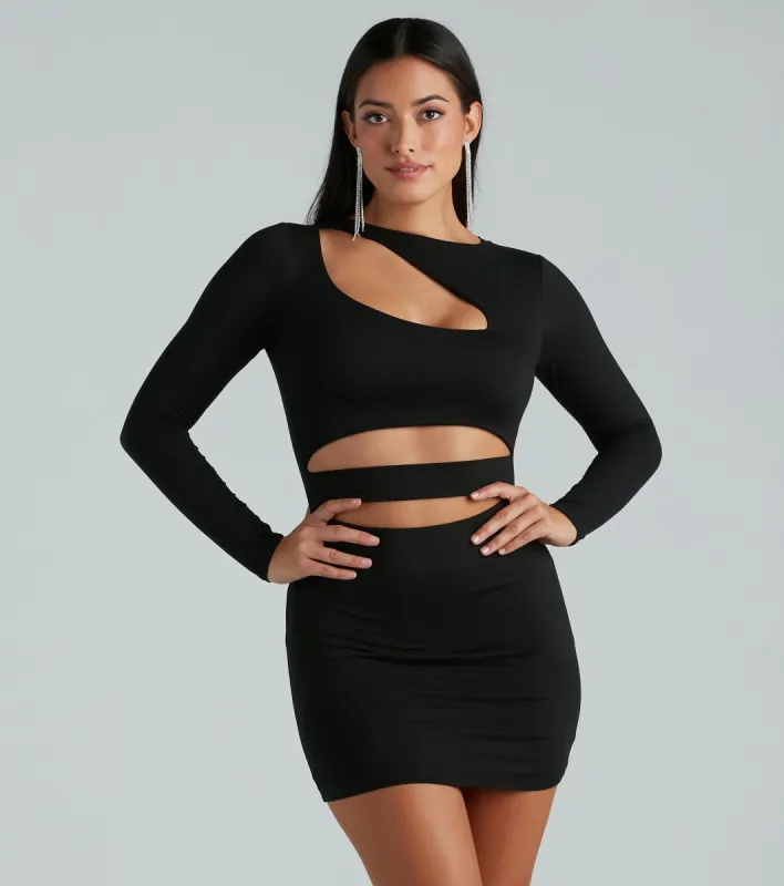 Make The Cut Long Sleeve Mini Dress sold by Windsor