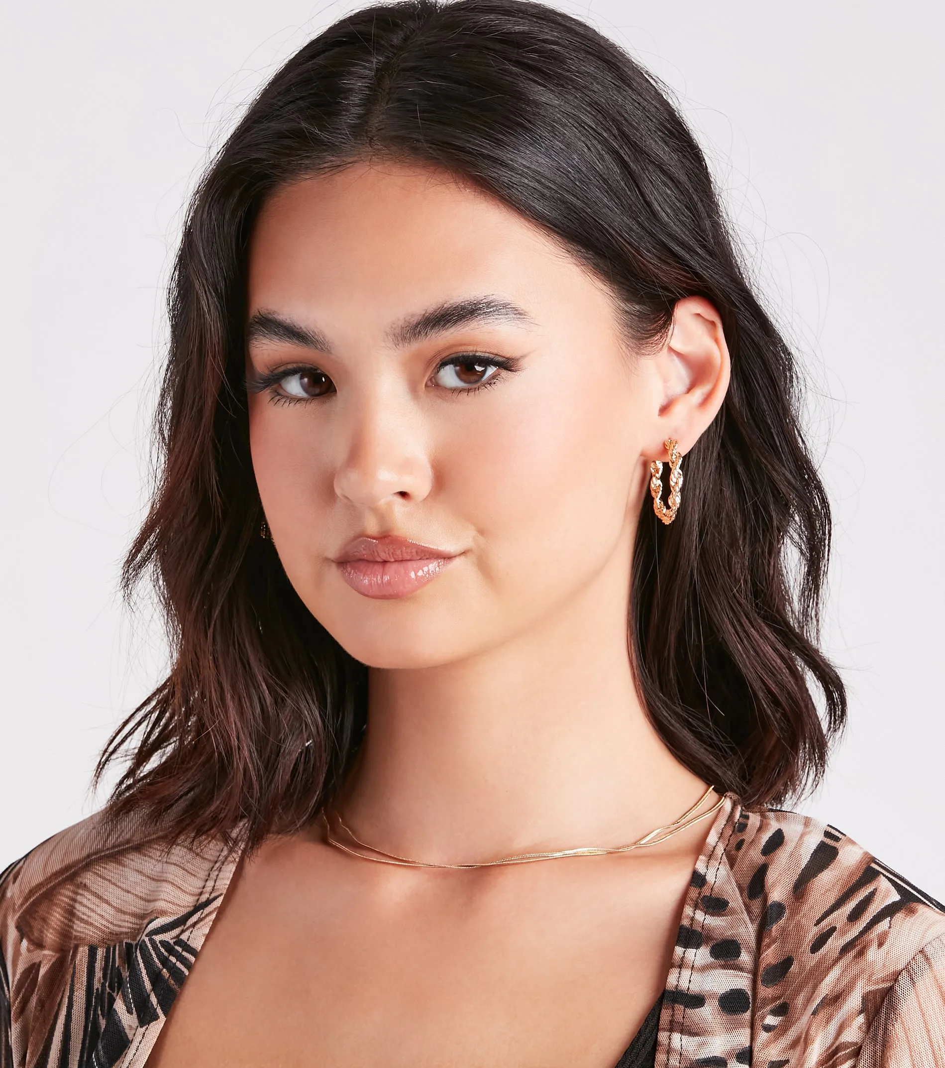 Twist And Stun Hoop Earrings sold by Windsor product image thumbnail 2