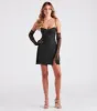 Main Attraction Glitter Mini Dress And Gloves Set sold by Windsor