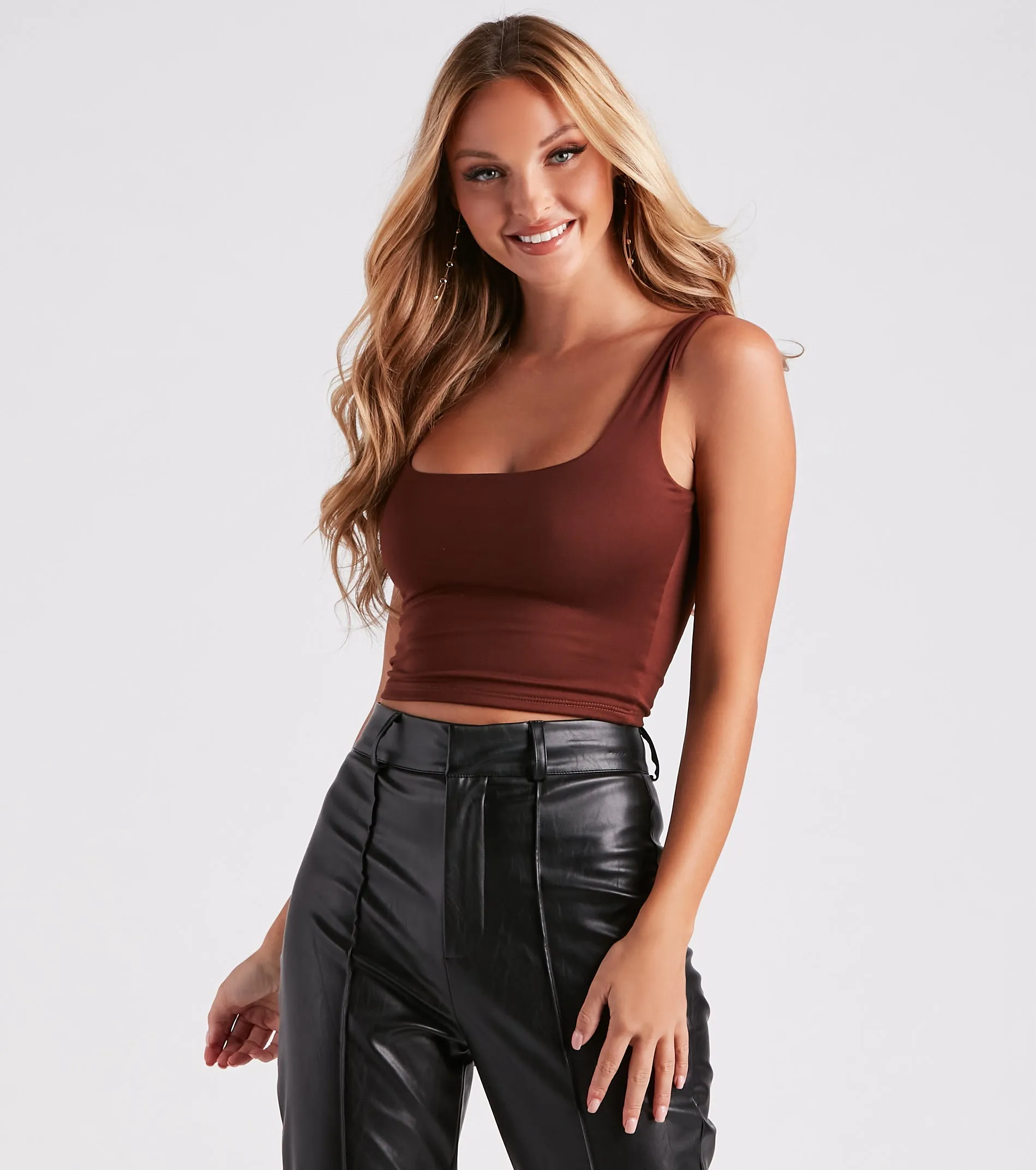 CLEARANCE - Double Duty Cropped Tank sold by Windsor