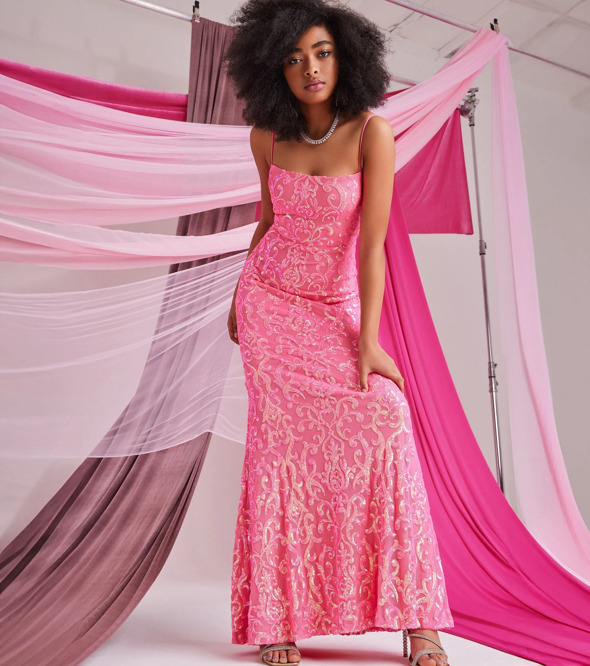 CLEARANCE - Noemi Formal Sequin A-Line Dress sold by Windsor