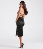 CLEARANCE - Luxurious Night Satin Midi Dress sold by Windsor
