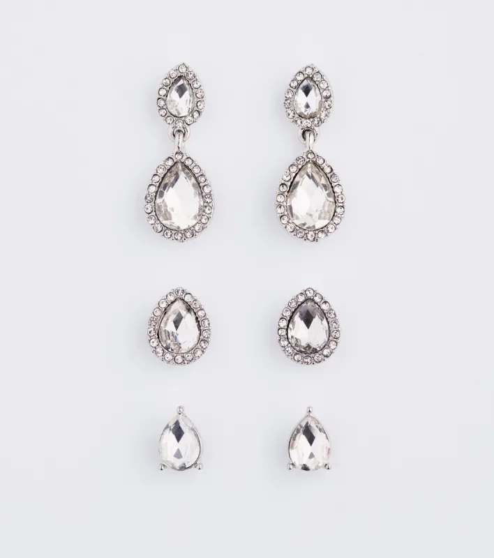 Chic Luxurious Rhinestone Earrings Set sold by Windsor